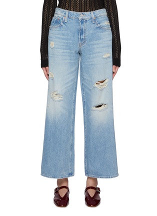 Main View - Click To Enlarge - MOTHER - The Down Low Spinner Hover Light Wash Jeans