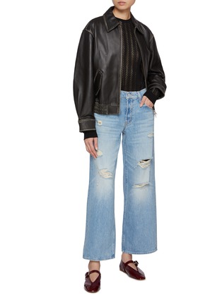 Figure View - Click To Enlarge - MOTHER - The Down Low Spinner Hover Light Wash Jeans