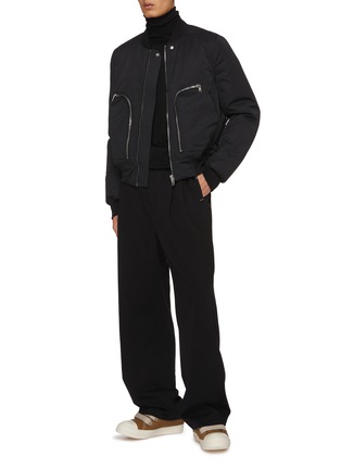 Figure View - Click To Enlarge - RICK OWENS DRKSHDW - Faille Bahaus Flight Bomber Jacket