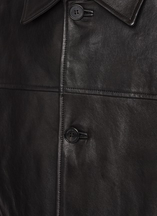  - DUNST - Panelled Leather Coat