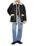 Figure View - Click To Enlarge - DUNST - Reversible Faux Shearling Coat