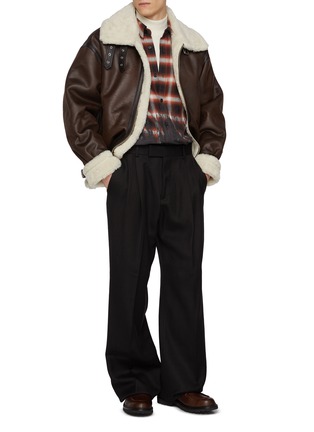 Figure View - Click To Enlarge - DUNST - Faux Shearling Jacket