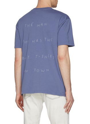 Back View - Click To Enlarge - MAISON LABICHE - Patureau Croco The Man Cotton T-Shirt