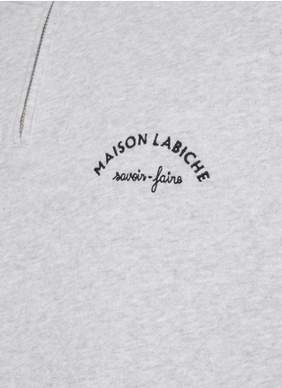  - MAISON LABICHE - Placide Mini Manufacture Half Zip Cotton Sweater