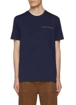 Main View - Click To Enlarge - MAISON LABICHE - Popincourt Overcaffeinated Cotton T-Shirt