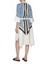 Back View - Click To Enlarge - JOSEPH - Dania Cretto Print Cotton Silk Dress