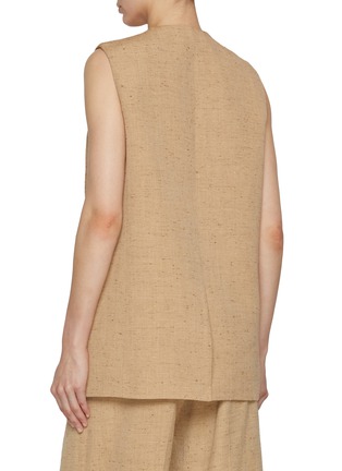 Back View - Click To Enlarge - JOSEPH - Arago Peckled Sleeveless Blazer