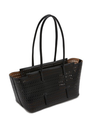 Detail View - Click To Enlarge - ALAÏA - Neo Mina 32 Perforated Leather Shoulder Bag
