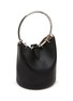 Detail View - Click To Enlarge - ALAÏA - Medium Ring Leather Bucket Bag