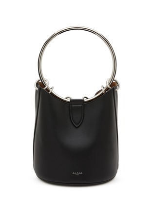 Main View - Click To Enlarge - ALAÏA - Medium Ring Leather Bucket Bag