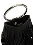 Detail View - Click To Enlarge - ALAÏA - Mini Ring Fringed Leather Bucket Bag