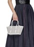 Front View - Click To Enlarge - ALAÏA - Mina 20 Perforated Leather Shoulder Bag