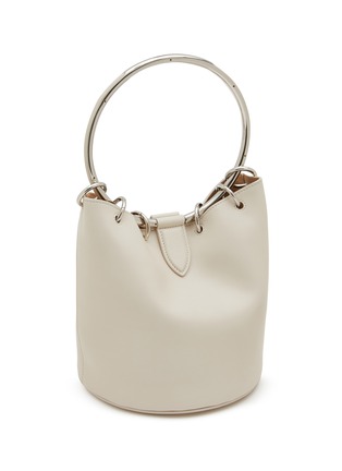 Detail View - Click To Enlarge - ALAÏA - Medium Ring Leather Bucket Bag