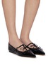 Figure View - Click To Enlarge - PEDDER RED - Jasper Patent Leather Ballerina Flats