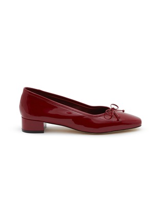Main View - Click To Enlarge - PEDDER RED - Bonnie 40 Ballerina Patent Leather Pumps