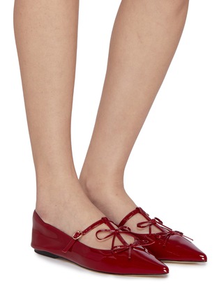 Figure View - Click To Enlarge - PEDDER RED - Jasper Patent Leather Mary Jane Skimmers