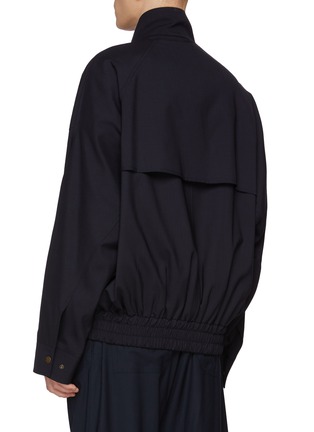 Back View - Click To Enlarge - DARKPARK - Lee Stand Collar Wool Bomber Jacket