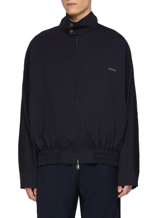 Main View - Click To Enlarge - DARKPARK - Lee Stand Collar Wool Bomber Jacket