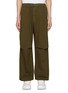 Main View - Click To Enlarge - DARKPARK - Jordan Belted Cropped Cotton Blend Wide Leg Pants