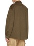 Back View - Click To Enlarge - DARKPARK - Jamie Hidden Placket Virgin Wool Cashmere Overshirt