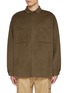 Main View - Click To Enlarge - DARKPARK - Jamie Hidden Placket Virgin Wool Cashmere Overshirt