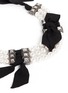 Detail View - Click To Enlarge - LANVIN - Faux pearl grosgrain ribbon choker necklace