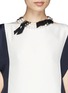 Figure View - Click To Enlarge - LANVIN - Faux pearl grosgrain ribbon choker necklace