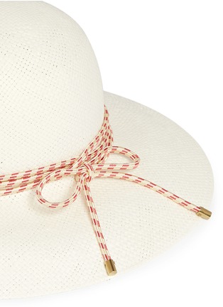 Detail View - Click To Enlarge - LANVIN - Rope trim wide brim capeline hat