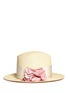 Figure View - Click To Enlarge - LANVIN - Grosgrain fleur panama hat