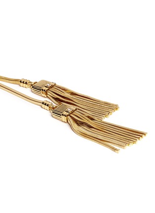 Detail View - Click To Enlarge - LANVIN - 'Art Deco' metal tassel necklace