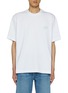 Main View - Click To Enlarge - SOLID HOMME - Mini Logo Embroidery Cotton T-Shirt