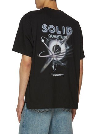 Back View - Click To Enlarge - SOLID HOMME - Quantum Graphic Cotton T-Shirt