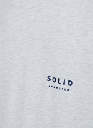  - SOLID HOMME - Commuter Back Print Cotton T-Shirt