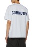 Back View - Click To Enlarge - SOLID HOMME - Commuter Back Print Cotton T-Shirt