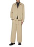 Figure View - Click To Enlarge - SOLID HOMME - Washed Cotton Trousers