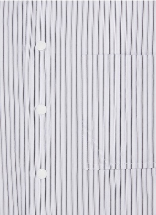  - SOLID HOMME - Striped Cotton Overshirt