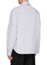 Back View - Click To Enlarge - SOLID HOMME - Striped Cotton Overshirt