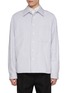 Main View - Click To Enlarge - SOLID HOMME - Striped Cotton Overshirt