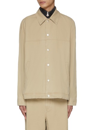 Main View - Click To Enlarge - SOLID HOMME - Single Breasted Shirt Jacket