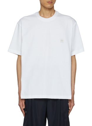 Main View - Click To Enlarge - SOLID HOMME - Pixel Logo T-Shirt