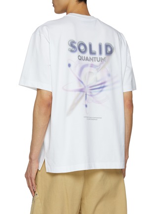 Back View - Click To Enlarge - SOLID HOMME - Quantum Graphic Cotton T-Shirt