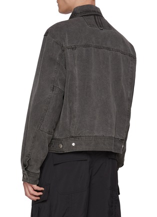 Back View - Click To Enlarge - SOLID HOMME - Denim Worker Jacket