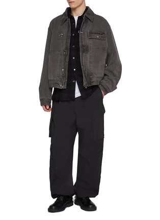 Figure View - Click To Enlarge - SOLID HOMME - Denim Worker Jacket