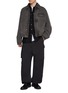 Figure View - Click To Enlarge - SOLID HOMME - Checkered Fleece Wool Cotton Shirt