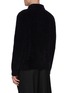 Back View - Click To Enlarge - SOLID HOMME - Collared Wool Blend Cardigan