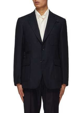 Main View - Click To Enlarge - BRIONI - Single Breasted Flannel Wool Blazer