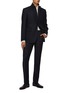 Figure View - Click To Enlarge - BRIONI - Single Breasted Flannel Wool Blazer