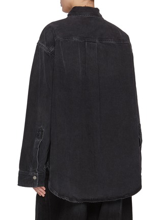 Back View - Click To Enlarge - HAIKURE - Ofelia Oversized Cotton Tencel Denim Shirt