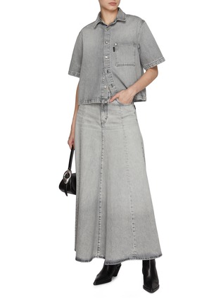 Figure View - Click To Enlarge - HAIKURE - Serenity Denim Maxi Skirt