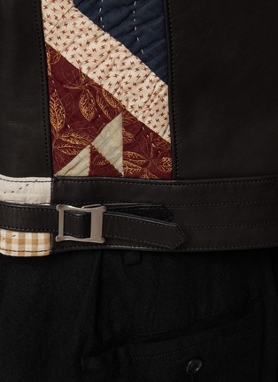  - KHOKI - Vintage American Quilt Leather Rider Jacket